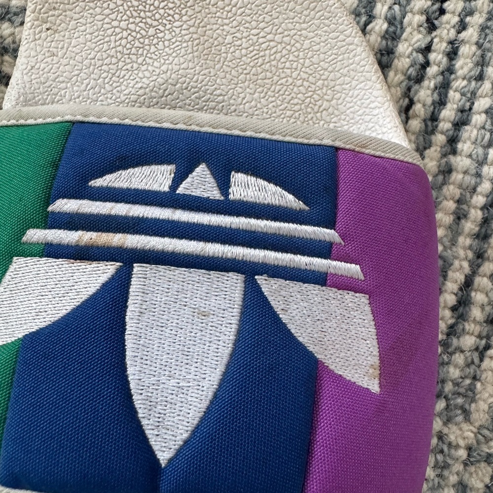 Adidas Love Unites Rainbow Slides Sandals White Multicolor Trefoil Pride Men’s 9 - Picture 5 of 7